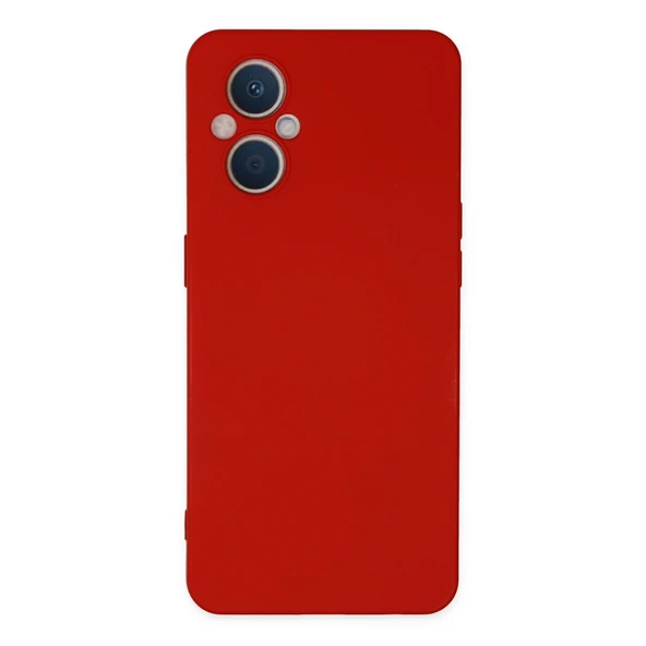 Reno 7 Lite Nano İçi Kadife Silikon - Kırmızı ürün görseli 1