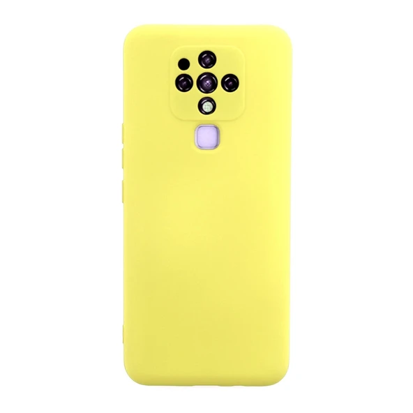 Camon 16 Nano İçi Kadife Silikon - Sarı ürün görseli 1