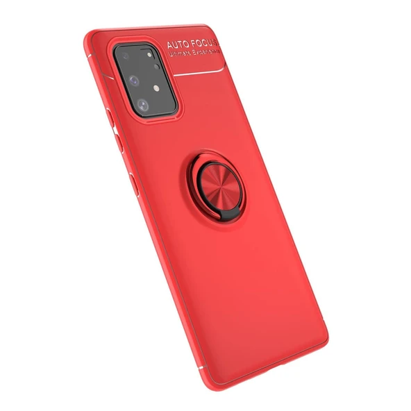 A91 / S10 Lite Range Yüzüklü Silikon - Kırmızı ürün görseli 1