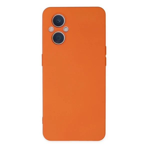 Reno 7 Lite Nano İçi Kadife Silikon - Turuncu ürün görseli 1