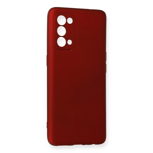 Reno 5 First Silikon - Bordo - Resim 2