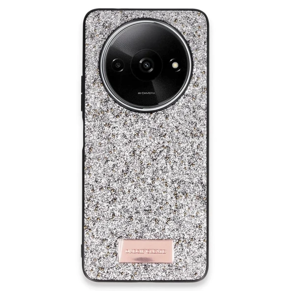 Onegif A3 4G Bright Simli Kapak - Gümüş ürün görseli 1