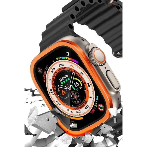 Watch 49Mm Alüminyum Kasa Cam Ekran - Turuncu ürün görseli 1