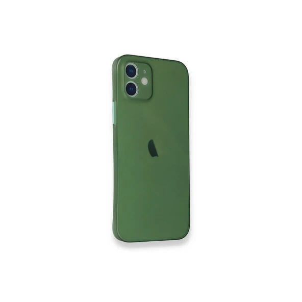 İphone 12 Pp İnce Kapak - Yeşil - Resim 2