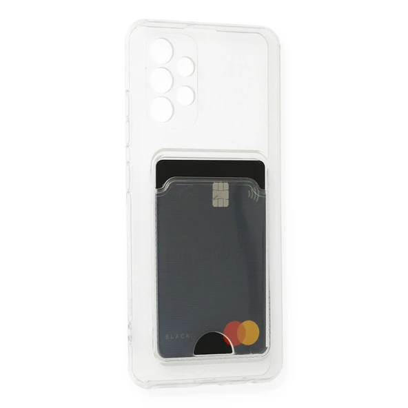A73 5G Kart Şeffaf Silikon - Şeffaf - Resim 2