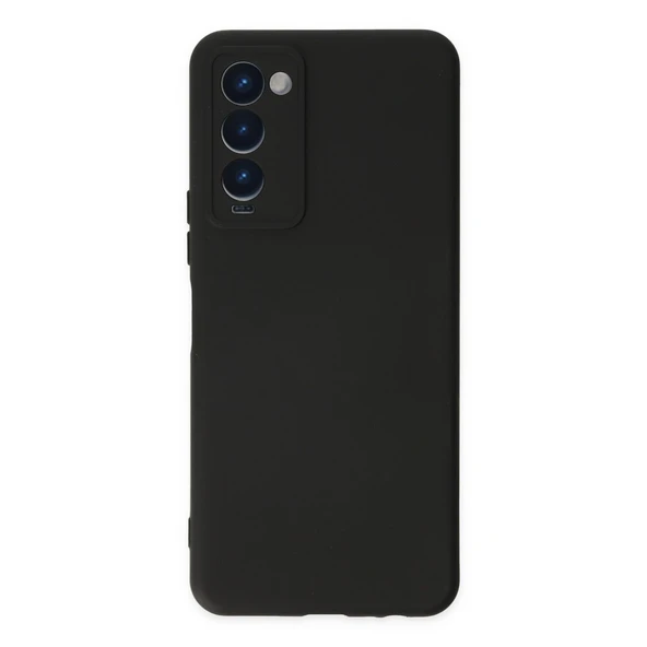 Camon Nano İçi Kadife Silikon - Siyah ürün görseli 1