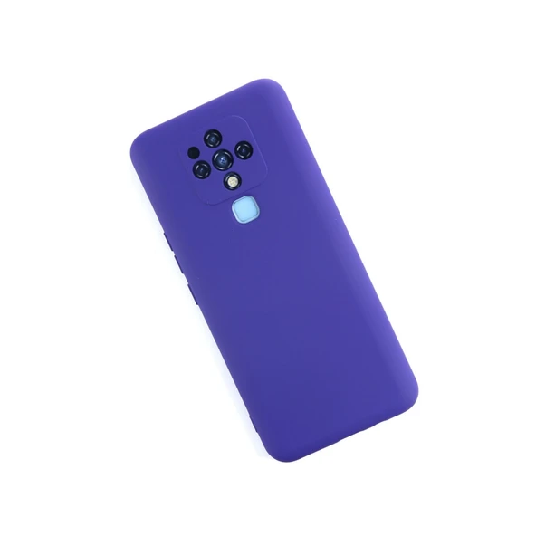 Camon 16 Nano İçi Kadife Silikon - Mor - Resim 2