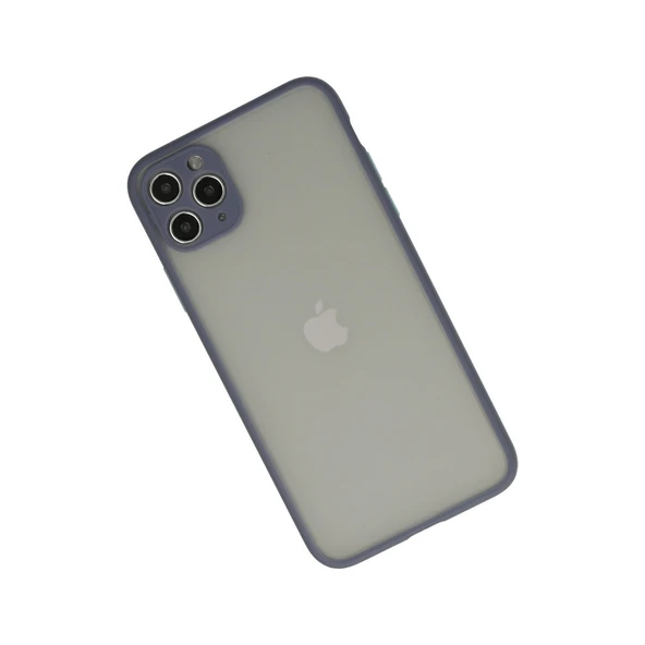 İphone 12 Montreal Silikon Kapak - Gri - Resim 3