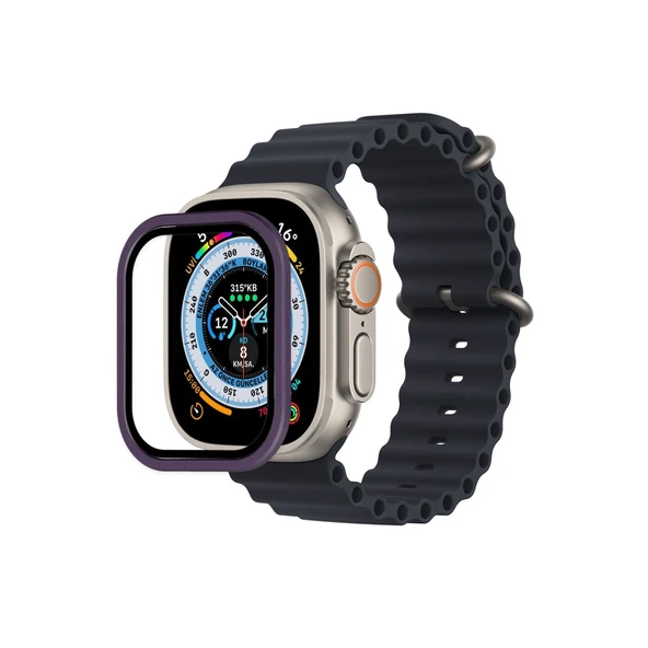 Watch 49Mm Alüminyum Kasa Cam Ekran - Mor ürün görseli 1