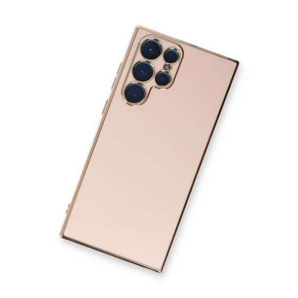 S22 Volet Silikon - Pembe - Resim 3