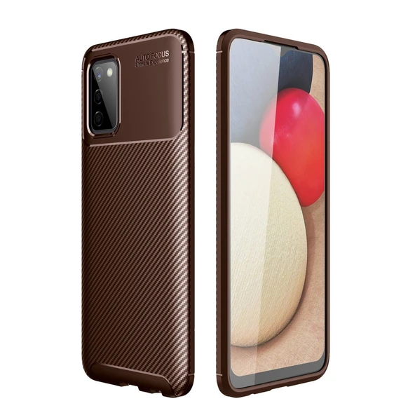A02S Auto Focus Karbon Kapak - Kahverengi ürün görseli 1