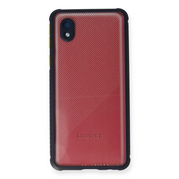 A01 Core Miami Şeffaf Silikon - Lacivert - Resim 2