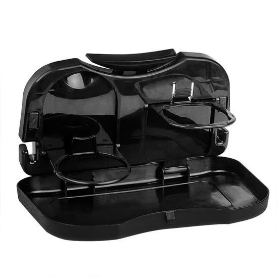 Araba Koltuk Arkası Katlanabilir Tepsi Siyah - Resim 2