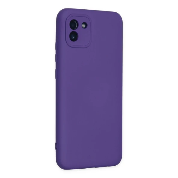 A03 Nano İçi Kadife Silikon - Mor - Resim 2
