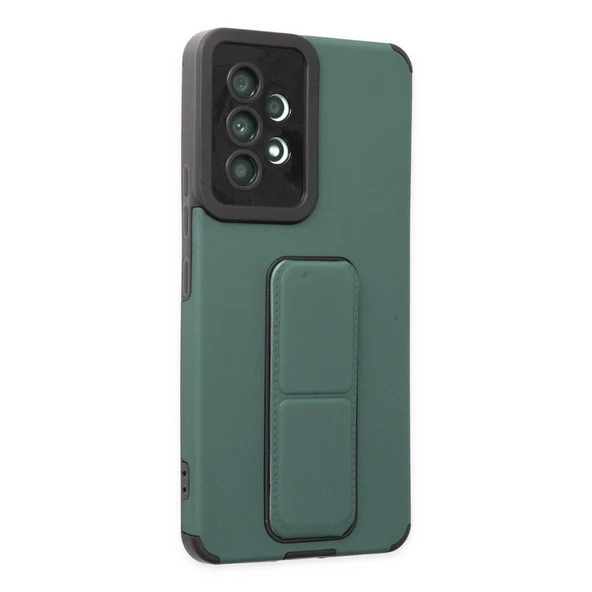 A53 5G Mega Standlı Silikon - Yeşil - Resim 2