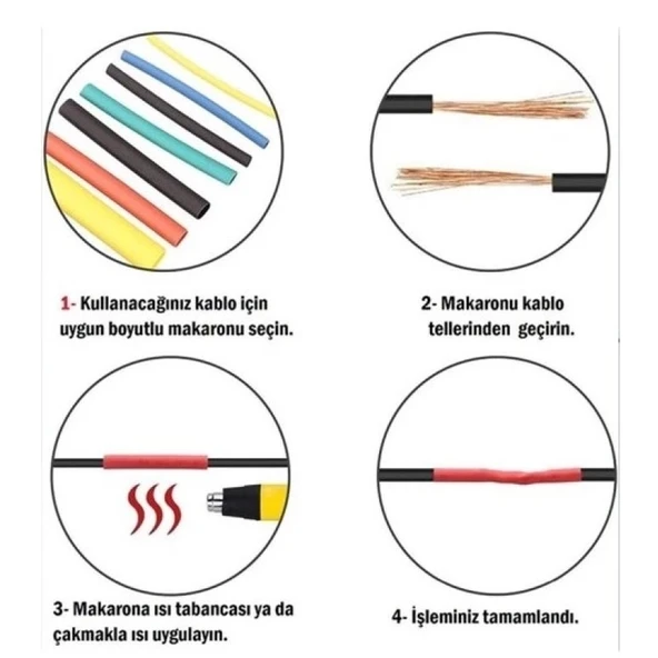 Kablo Makaron Seti 560 Parça - Resim 4