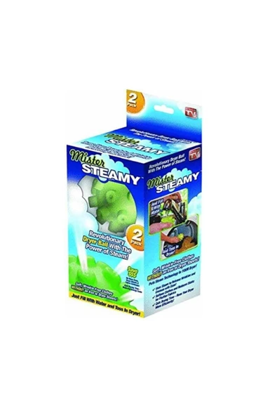 Mister Steamy Buharlı Çamaşır Kurutma Ütü Topları Pratik 2'Li ürün görseli 1
