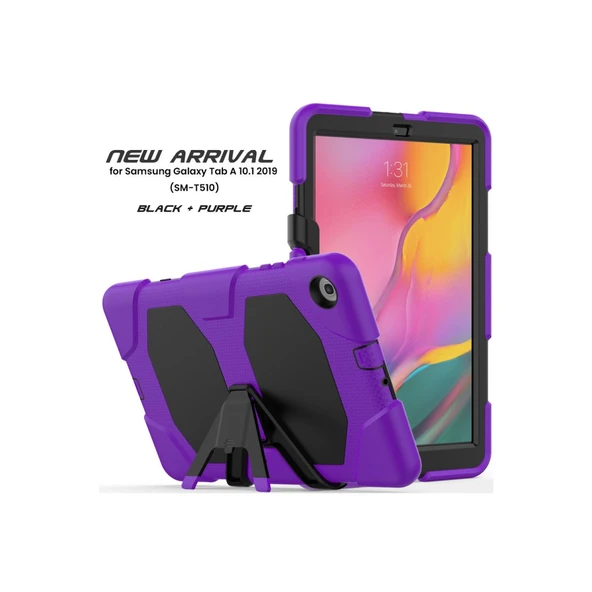 T510 Tab A 10.1 Griffin Kapak - Mor - Resim 2