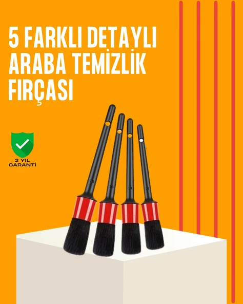 Araba Temizliği İçin 5 Parça Fırça Takımı ürün görseli 1