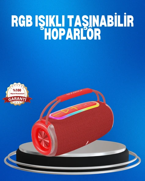 Rgb Led Işıklı Taşınabilir Hoparlör 5.3 + ürün görseli 1