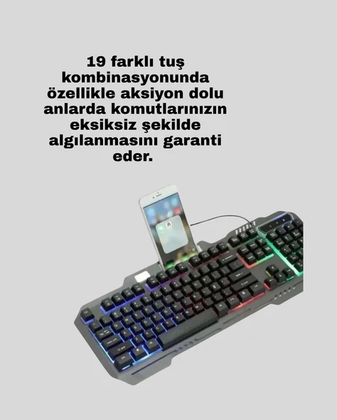 Klavye Mouse Seti Pg8018 – Dayanıklı Tuşlar, Hızlı Komut - Resim 3