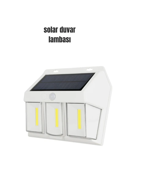 Suya Dayanıklı Solar Duvar Lambası – Akıllı Gece Sensörlü Işık ürün görseli 1