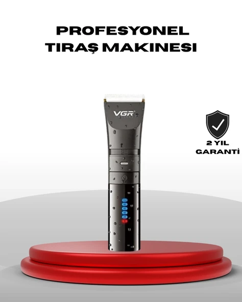 Şarjlı Tıraş Makinesi – Dijital Ekranlı, Ipx7 Su Geçirmez, Titanyum Bıçaklı ürün görseli 1