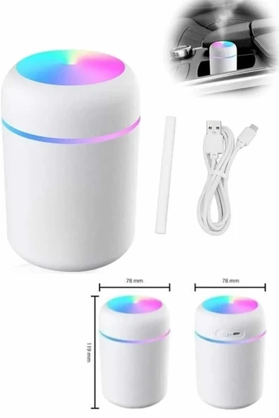 Hava Nemlendirici Buhar Makinesi Led Işıklı Usb Dekoratif Nemlendirici ürün görseli 1