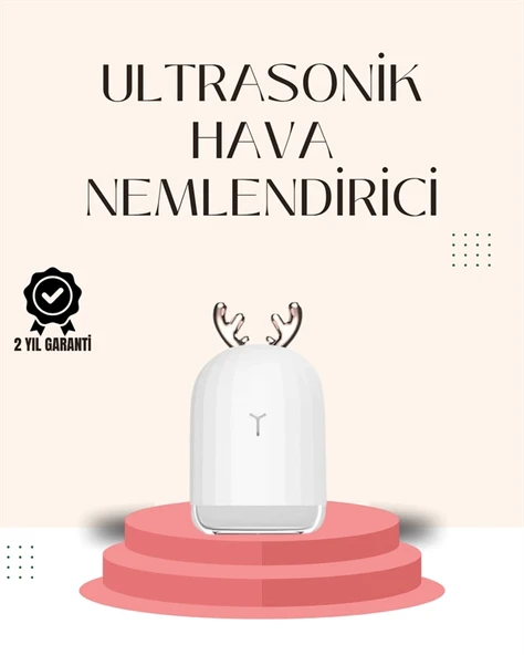 Usb Şarjlı Usb Nemlendirici Led Işıklı Masaüstü Cihaz ürün görseli 1