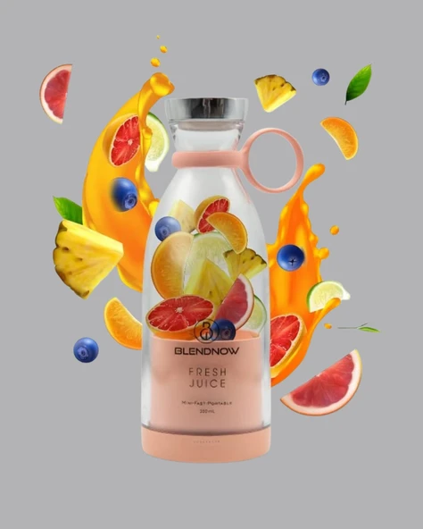 4 Bıçaklı Gıda Sınıfı Paslanmaz Çelik Taşınabilir Blender - Resim 3