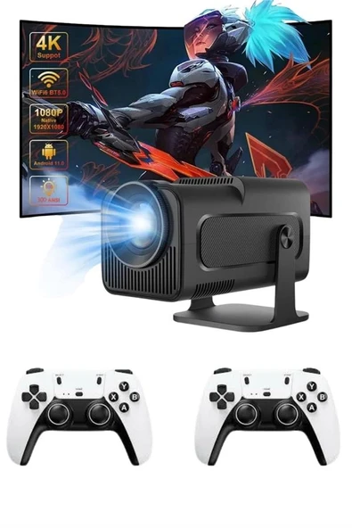 Çift Kollu Game Box Projeksiyon Kumandalı Tv Dahili Hoparlör ürün görseli 1
