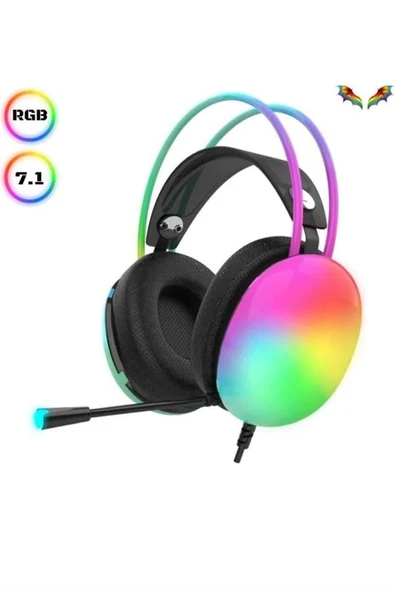 Rgb Işıklı Kulak Üstü 5.3 Bağlantılı ürün görseli 1