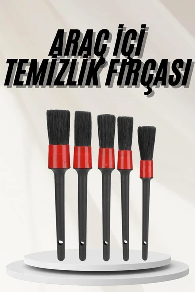 Araç İçi Led Aksesuar 5 Farklı Detaylı Araba Temizlik Fırçası Oto Temizleme Fırçası ürün görseli 1