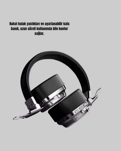Kulak Üstü Kristal Ses Kalitesi Ergonomik Yapı - Resim 3