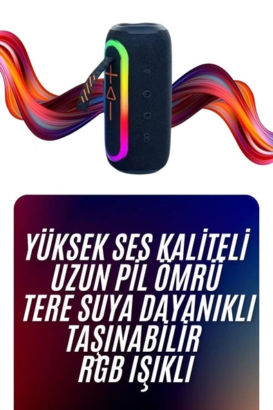 Hoparlör Uzun Pil Ömrü Taşınabilir Yüksek Ses Kaliteli ürün görseli 1