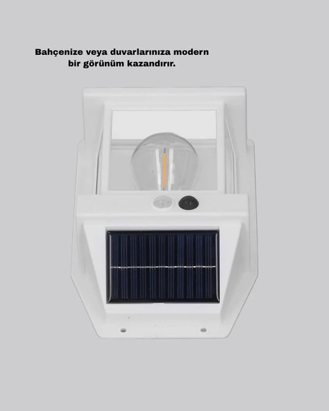 Solar Sensörlü Dış Mekan Lamba 3 Işık Modlu Ip65 Dayanıklı - Resim 3