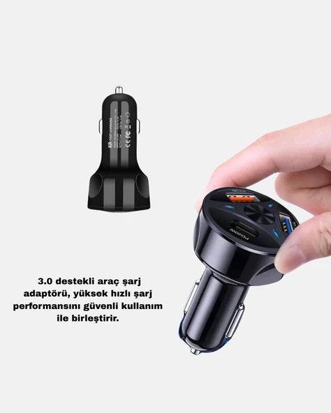 Araç Telefon Tutucu Hızlı Adaptörü 2’Li Set - Resim 2