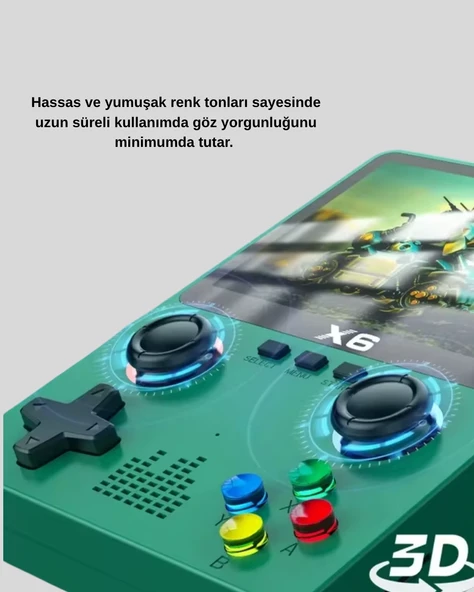 Taşınabilir Konsol 3.5 Ips Ekran Ergonomik Çift Lr Kontrollü - Resim 4