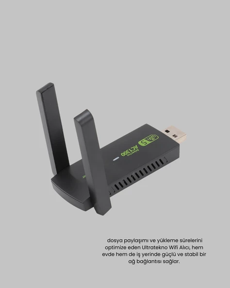 Dual Band Usb Adaptör – 1200 Mbps Hız - Resim 5
