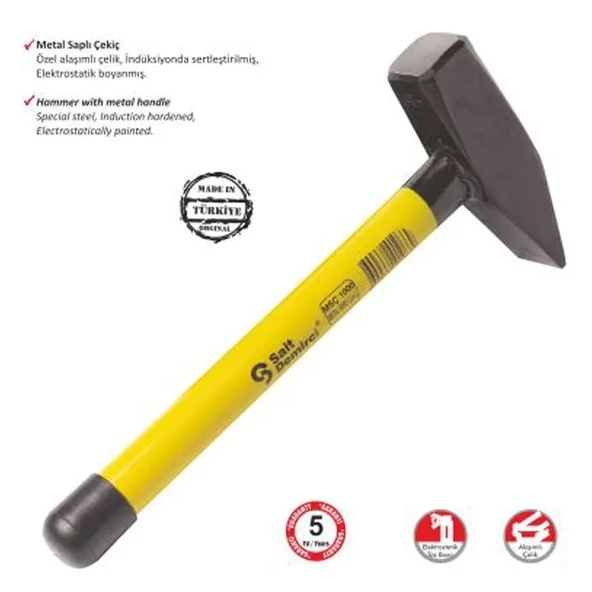 Metal Saplı Çekiç 300 Gr ürün görseli 1