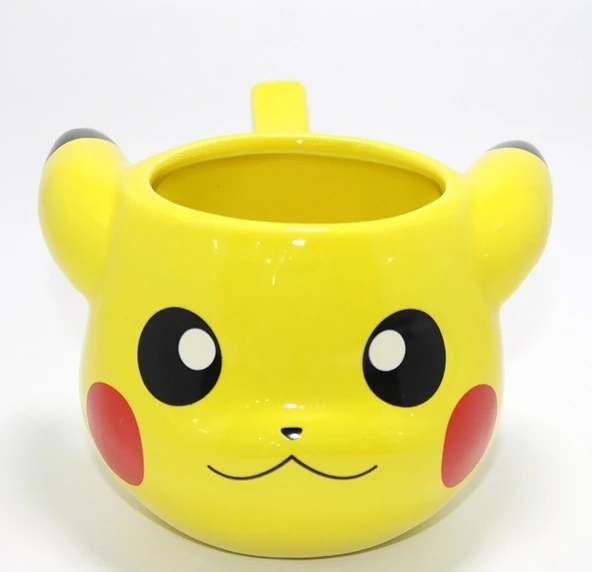 Pokemon Pikachu 3D Kabartmalı Karakter Tasarımlı Kupa Bardak Alk4549 ürün görseli 1
