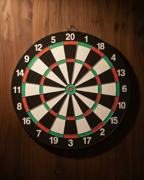 15 İnç Dart Tahtası Seti Dayanıklı Yapı 4 Metal Dart Oku ürün görseli 1