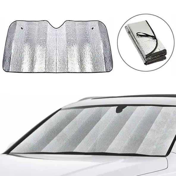 Isı Güneş Yansıma Önleyici Oto Ön Cam Güneşliği Opel Astra Fiat Egea Hyundai İ20 Renault Megane ürün görseli 1