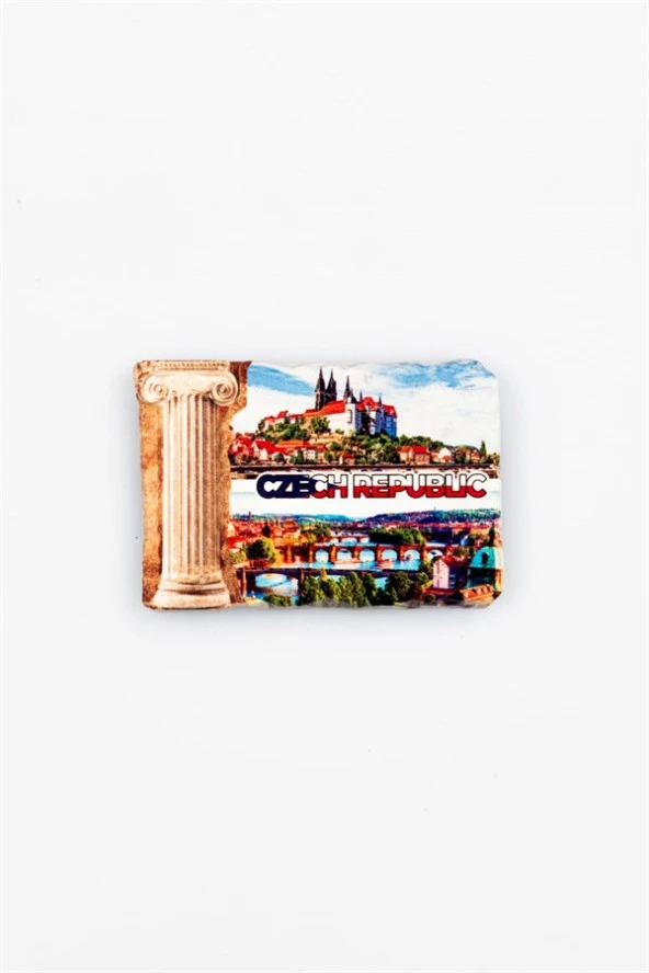 Çek Cumhuriyeti Temalı Sütun Magnet - Resim 3