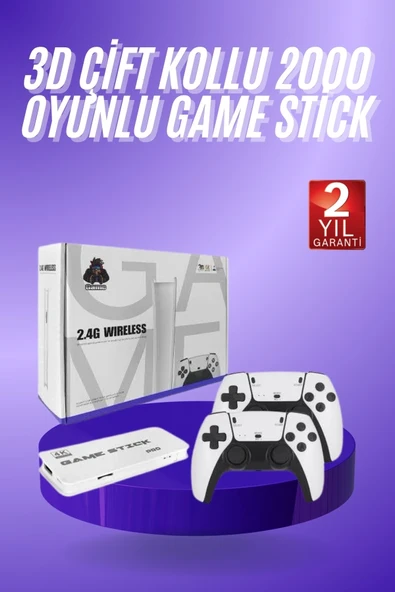 3D 2.4G Game Stick Oyun Konsolu Çift Kollu ürün görseli 1
