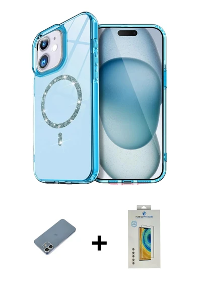 MARSİLYAN™- iPhone 12 Kılıf Kıvılcım Form Prime - Siyah Polymer Nano Ekran Koruyucu + Shine Kamera Lens Koruma Cam - GS ürün görseli 1
