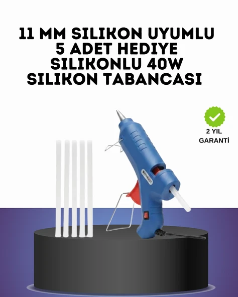 40W Sıcak Silikon Tabancası 5 Silikon Hediyeli Dayanıklı Tasarım ürün görseli 1