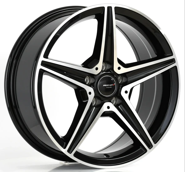 7.5X17 PRO-L75261 5X112 ET35 66.56 BLACK MACHINED XL ürün görseli 1