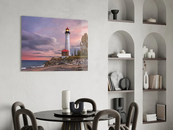 Deniz feneri Cam Tablo - Resim 5