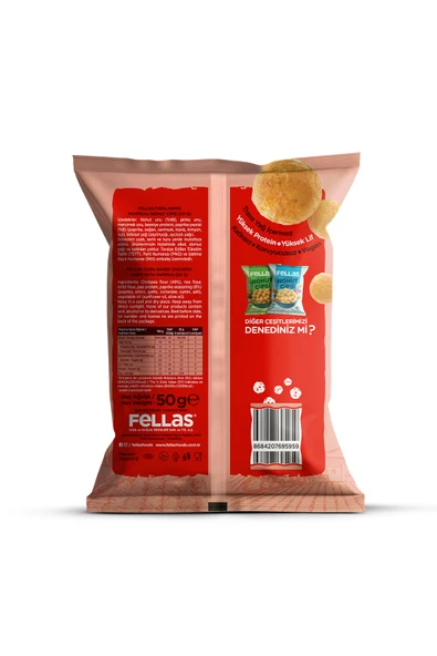Nohut Cipsi - Paprika (50 g) x 6 Adet - Resim 3